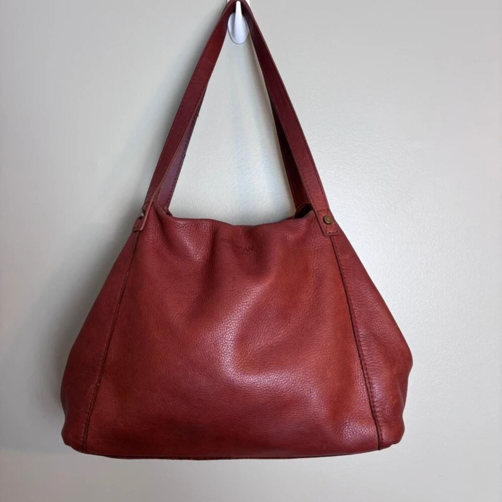 American Leather Co. Brown Leather Hobo Slouchy Bag Purse Boho Chic Indie Sleaze